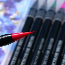 20 Color Premium Painting Soft Brush Pen Set Watercolor Art Copic Markers Pen Effect Best Coloring Books Manga Comic Calligraphy