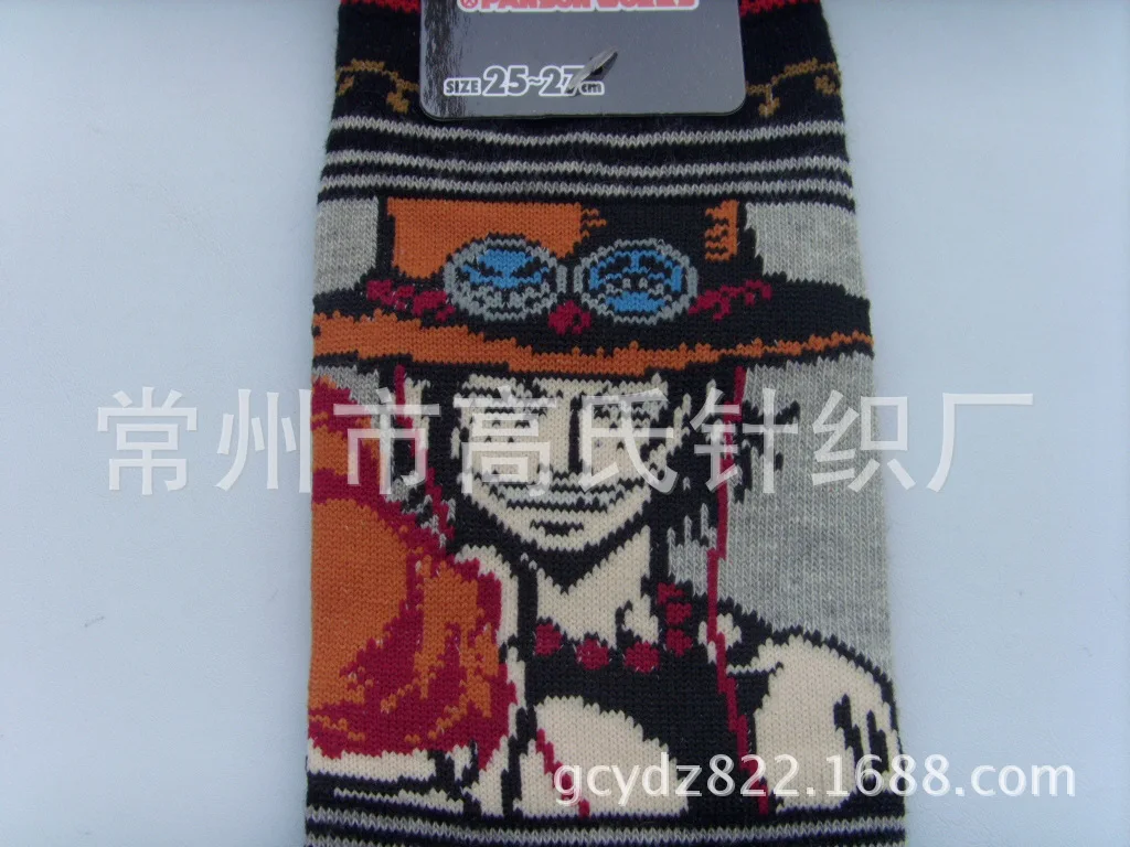 One piece Trafalgar Law Косплей хлопковые носки клетчатые Полосатые Носки с рисунком Луффи Дракула михока Летние повседневные индивидуальные носки