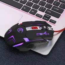 Проводная USB оптическая игровая мышь 7 клавиш 3200 dpi для геймерского ноутбука программирования