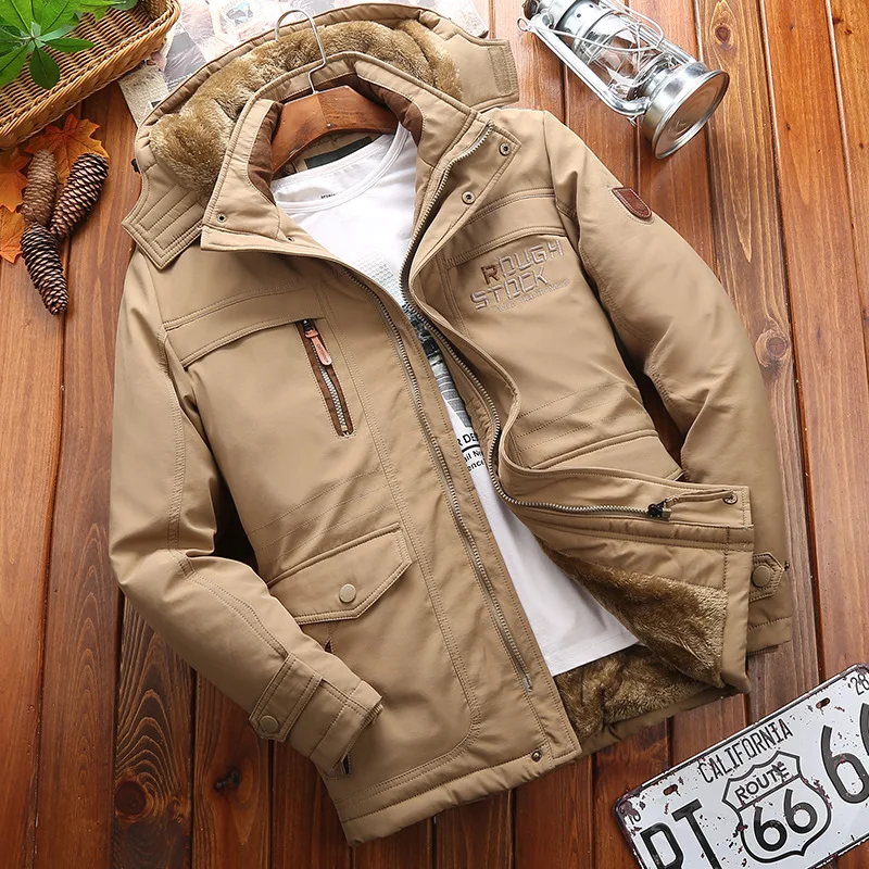 Koop Parka 2019 Casual Classic Winter Jas Heren Windscherm Warme Gewatteerde Capuchon Overjas Mode Bovenkleding Jas Plus Size 4XL 5XL 6XL
