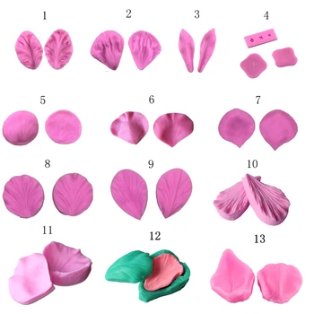 

Flower peony veiner fondant silicone mold sugarcraft textured cake mold flower silicone cake decorating DIY mold