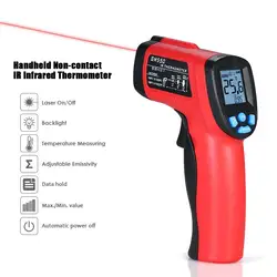 12:1 цифровой Бесконтактный ИК инфракрасный термометр Карманный пирометр для измерения температуры Терморегулятор ЖК-дисплей с задней