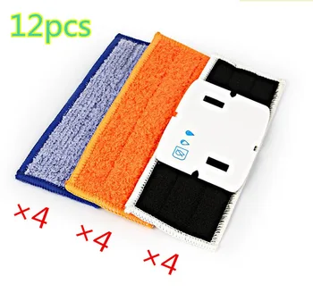 

High Quality 12pcs/Lot Microfiber Washable wet & damp & dry sweeping Pad mopping pads for iRobot Braava Jet 240 Free Post