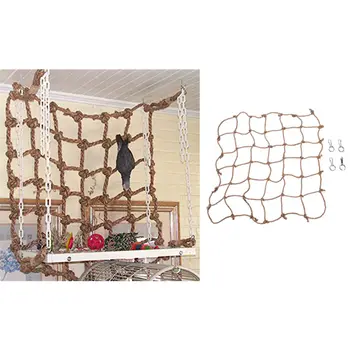 

1Pcs Bird Hanging Rope Climbing Net Swing Ladder Parakeet Budgie Macaw Play Gym Toys Parrot Cage Toy Game Pet Supplies