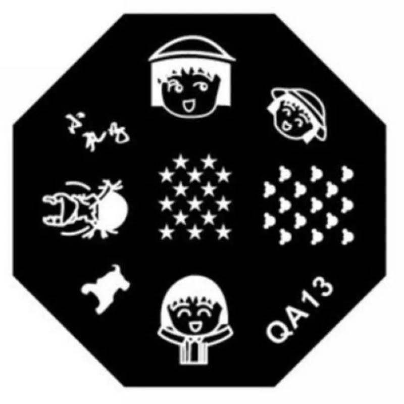 Серия QA дизайн ногтей штамповка шаблон изображения Новый сексуальный модный