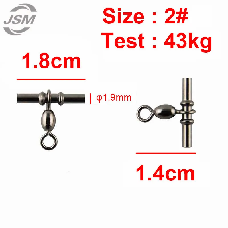 JSM 20 шт. крестообразный кран рыболовный поворотный латунный с черным никелем рыболовный крестообразный кран Вертлюги Разъем размер 1 2 3 1/0 2/0 - Цвет: 2