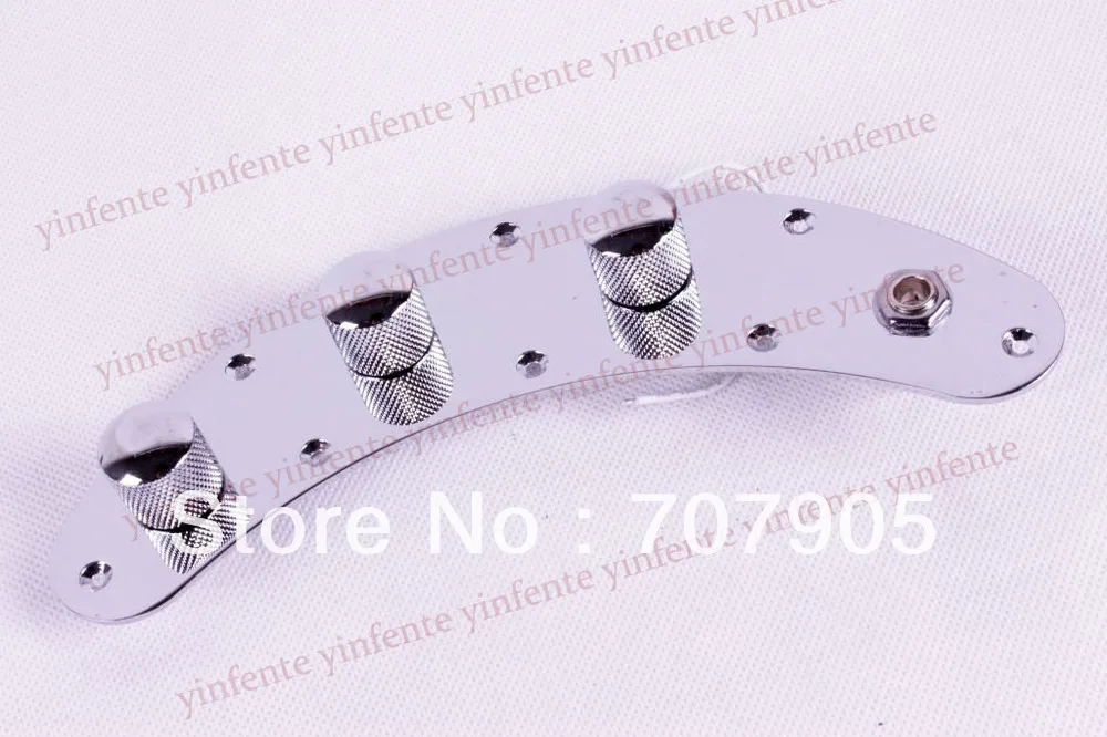 

CHROME PLATED ELECTRIC GUITAR/BASS PRE-Wired CONTROL PLATE