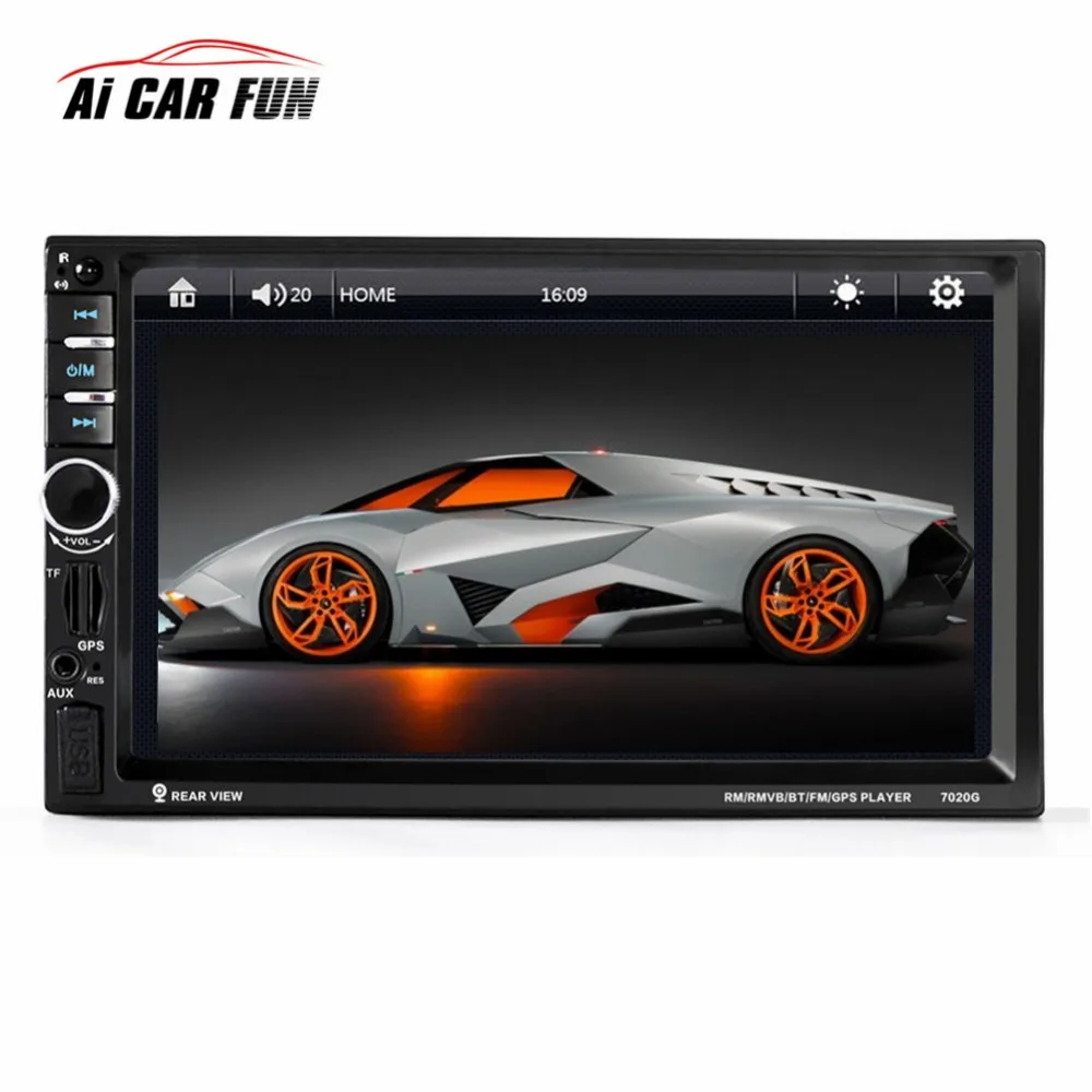 

7-inch Universal Car DVD Video Player Bluetooth CD Mp4 Mp5 Player Touch Screen With Rearview Camera Car Gps Tracker Navigation