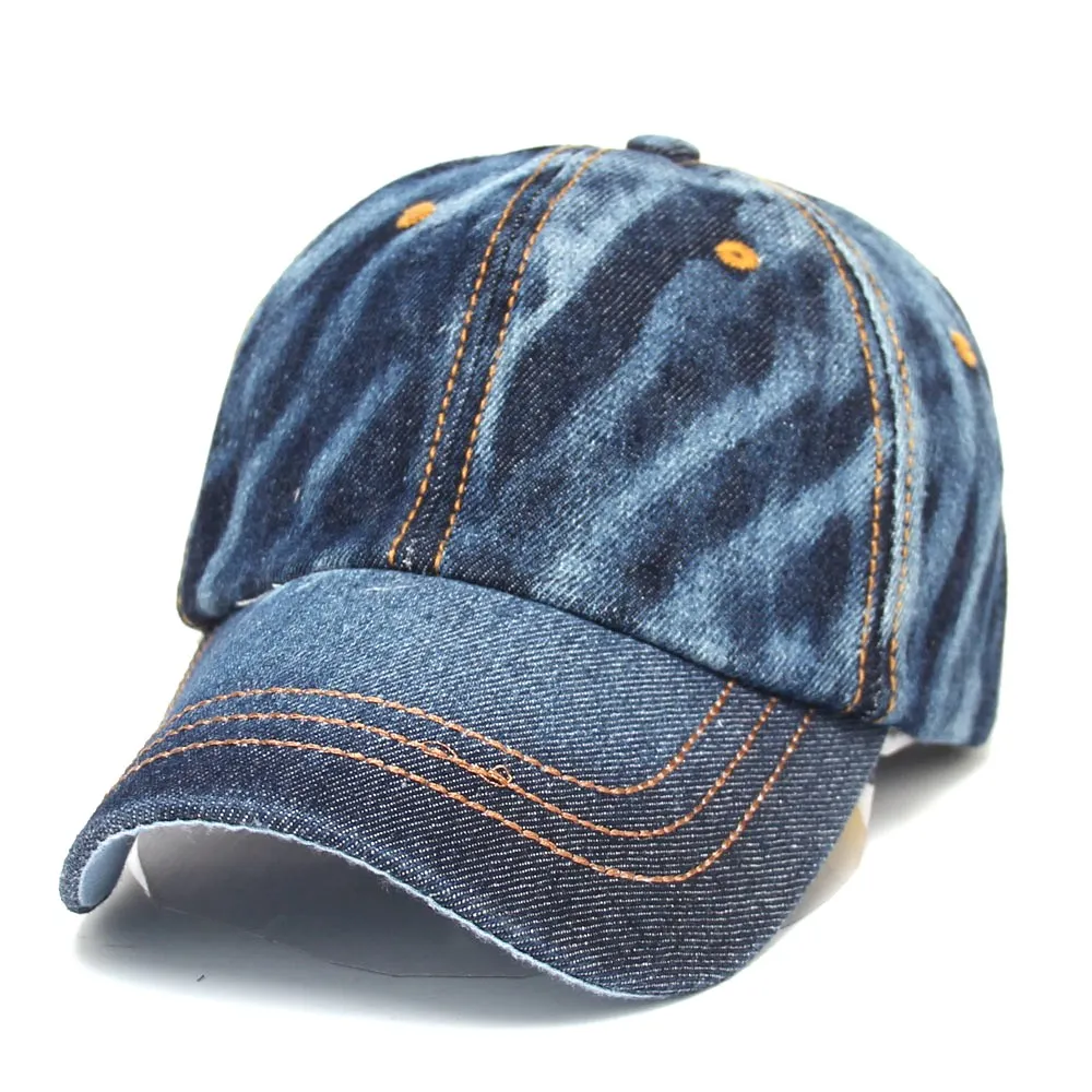 2016 Summer Male Cap Adjustable Hip Hop Hat cowboy hats baseball cap Denim snapback Hat Jeans