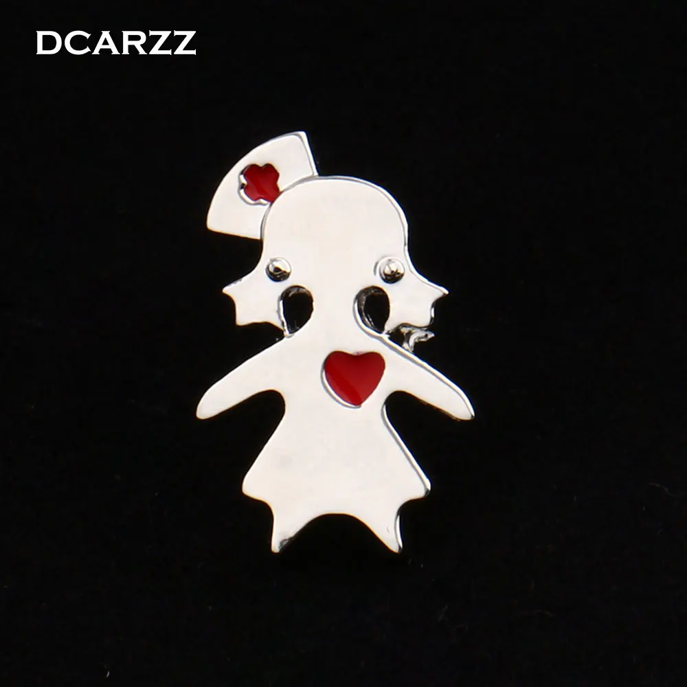 

Gold/Silver Colors Nurse Pin Brooch Nurse Medical Jewelry for Doctor/Nurse/Medical Student Science/Bilogy Gift