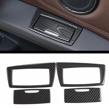 

Carbon Fiber Car Door Ashtray Sequins cover Trim Decoration Sticker For BMW New X1 F48 2016 2017 2018 2019 Accessories styling