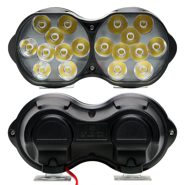 30W 3000LM 18 LEDs Super Bright Motorbike Scooters Fog Light Drive