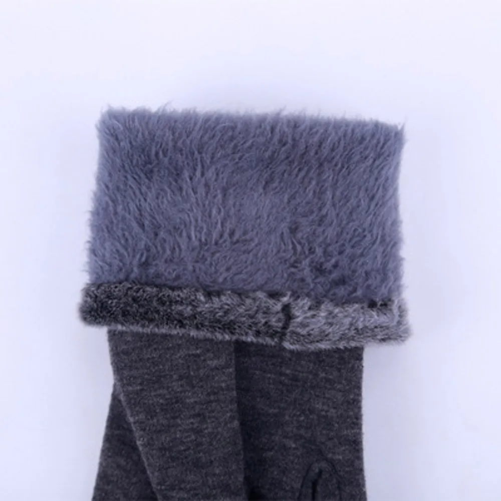 Женские модные теплые пушистые зимние теплые перчатки для рук, лыжные перчатки, защита для рук, удобные перчатки L50/1224