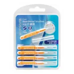 Watsons I Тип межзубные щетки 1 2 mmOral зубная нить зубочистка путешествия|travel brush kit|brush