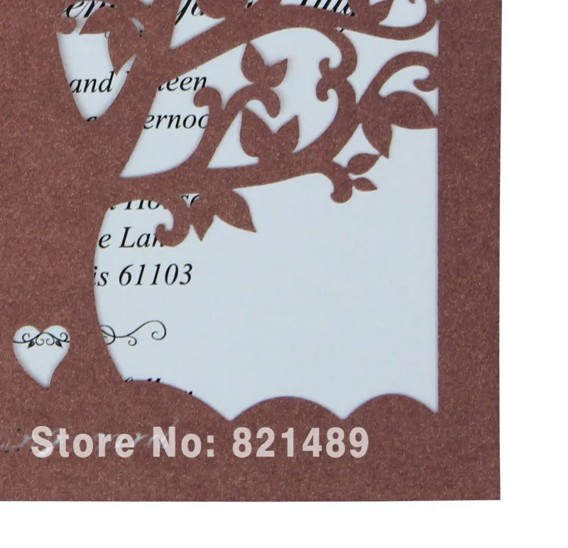 Laser Cut Party Invitation Card Design