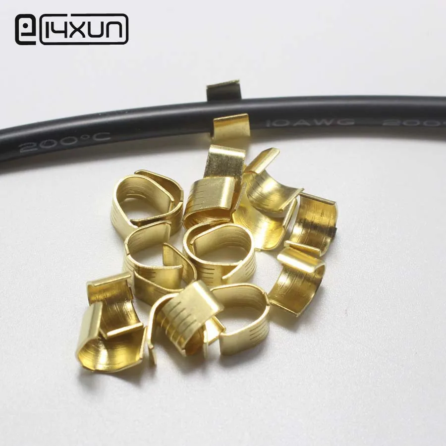 us $5 69 5% off 100pcs u type car wiring harness terminal connectors copper joint terminals for 4 10mm2 cable etc in terminals from home improvement Wire Harness Terminals