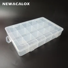 Tool Box Electronic Plastic Parts Toolbox Casket SMD SMT Screw Battery Screwdriver Bit Component Storage Box 10.5″x 7.2″ x 1.7″