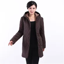 2017 Fashion long coat winter clothing women s jacket women fertilizer coats medium long outerwear Loose