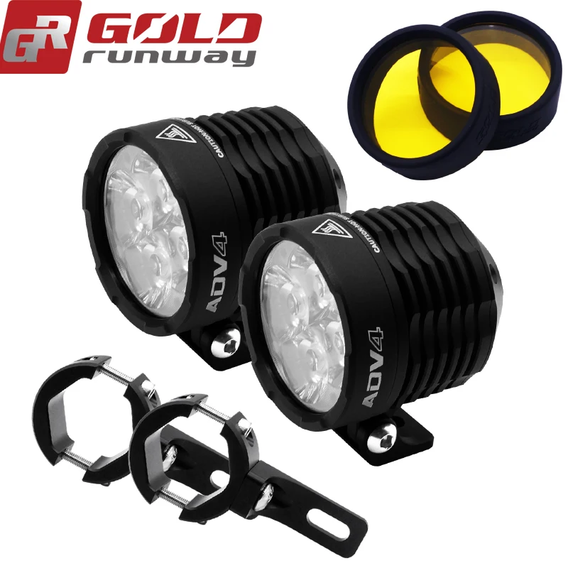 Gold Runway New Adv4 32w 3600lm 6000k Led Chip Auxiliary Motorcycle