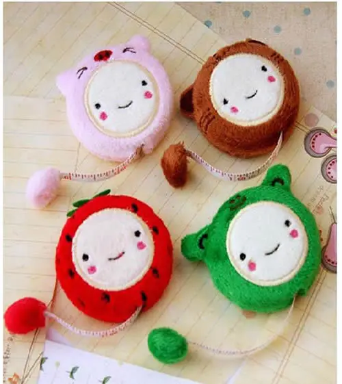 

Super Q Cartoon 150cm 60 Inch Plush Retractable Tape Measure Ruler Sewing Tool Kawaii