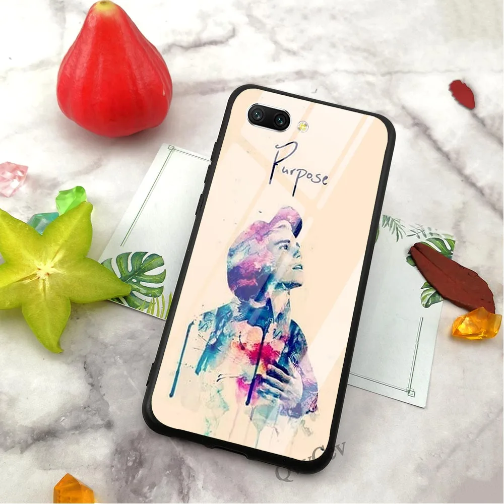 Hybrid Justin Bieber Glass Phone Cover for Huawei P10 Lite Case 10 7A Y6 Y9 Honor 9 P20 P Smart Mate 20 Pro Cases