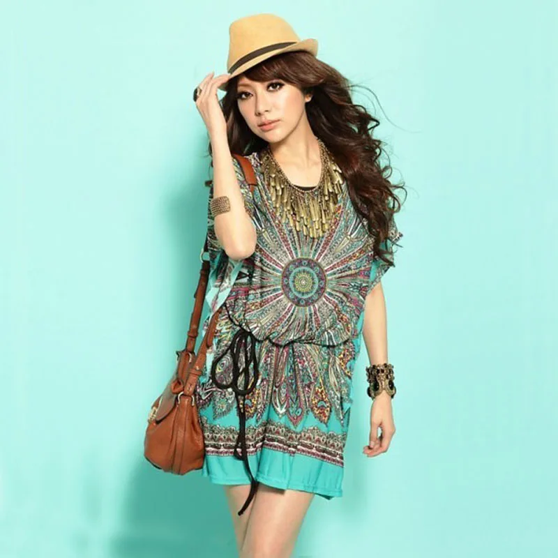 2016 New Summer font b Dress b font Vintage Batwing Short Sleeves font b Sexy b