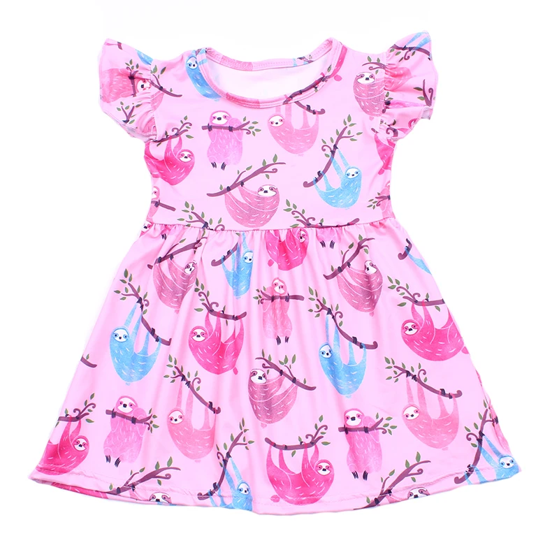 pink blue frock for baby girl