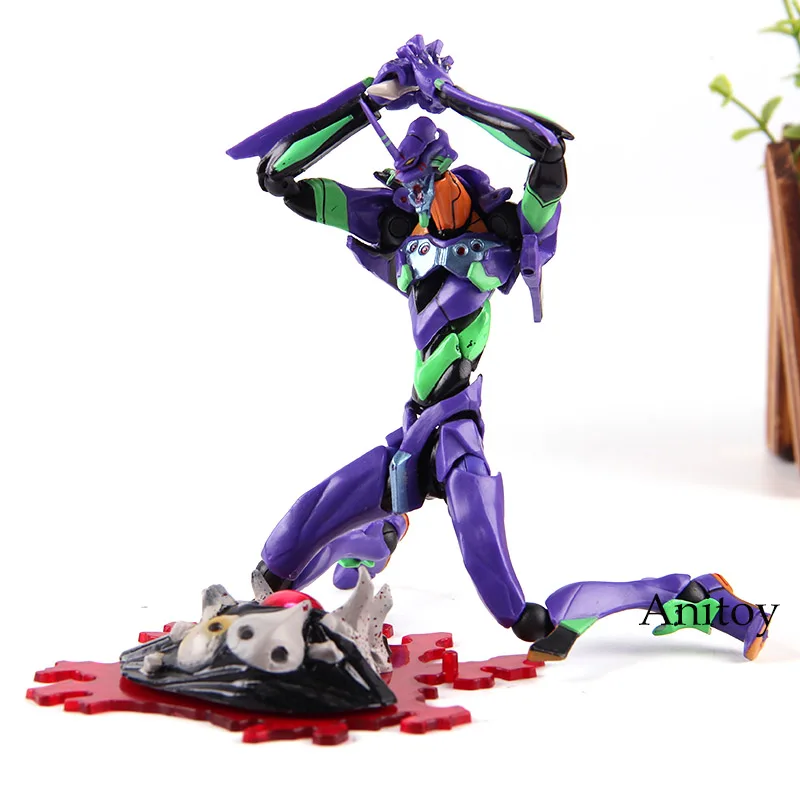 Kaiyodo Revoltech Neon Genesis Evangelion Evolution EVA-01 тестовый Тип-01 ПВХ фигурка Коллекционная модель игрушки со светодиодный подсветкой