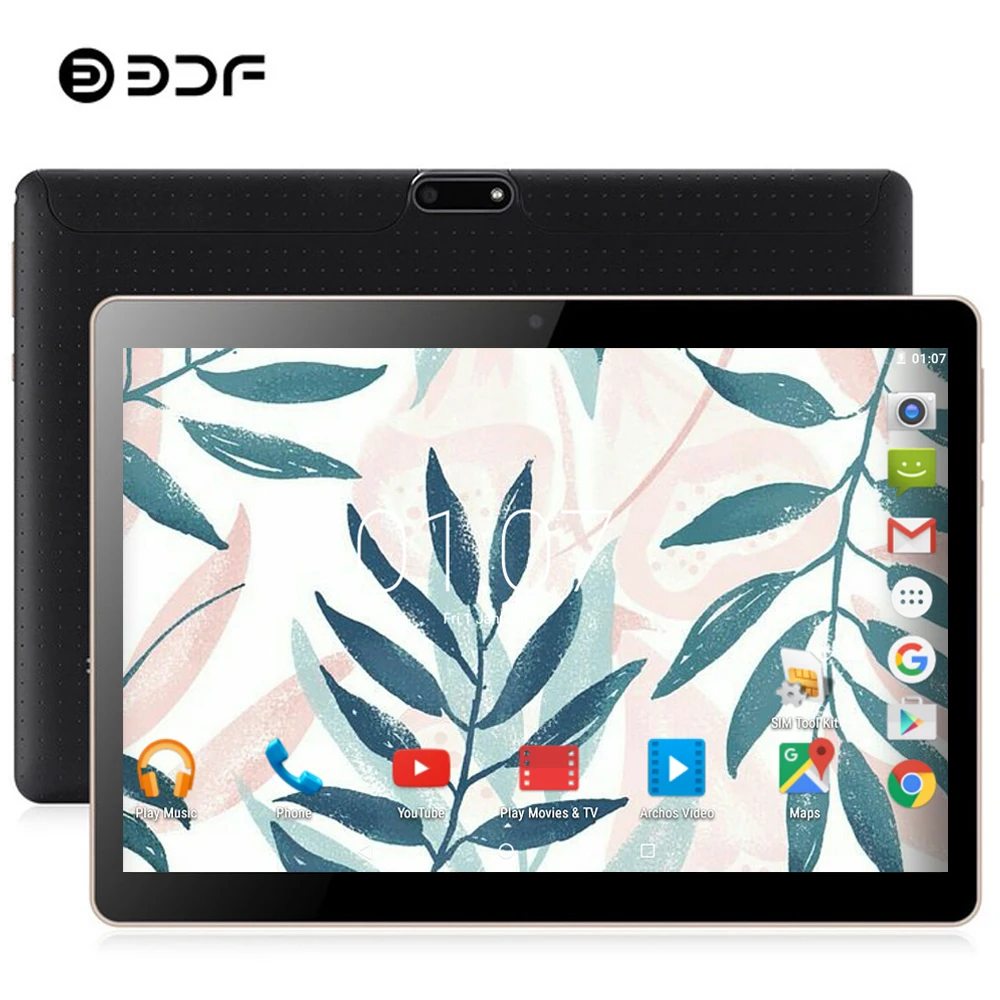 

BDF 2019 Tablet 10 Inch Android 7.0 Tablets Pc 4GB/64GB IPS Tablet Laptop Bluetooth WiFi Tab Octa Core Dual SIM Card Tablet 10.1