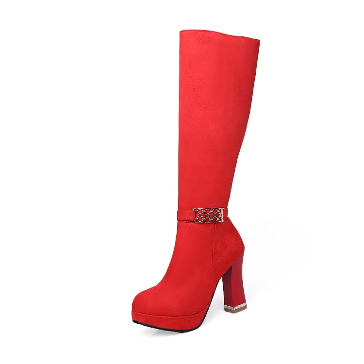 

2017 Limited Winter Boots Botas Mujer Big Size 34-45 High Heels Autumn Winter Shoes For Women Sexy Casual Women's Boots 807