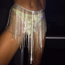 Сексуальные женские юбки ручной работы, стразы, кисточки, новинка, блестящая юбка с бриллиантами и блестками, Асимметричная мини-юбка, вечерние юбки для клуба