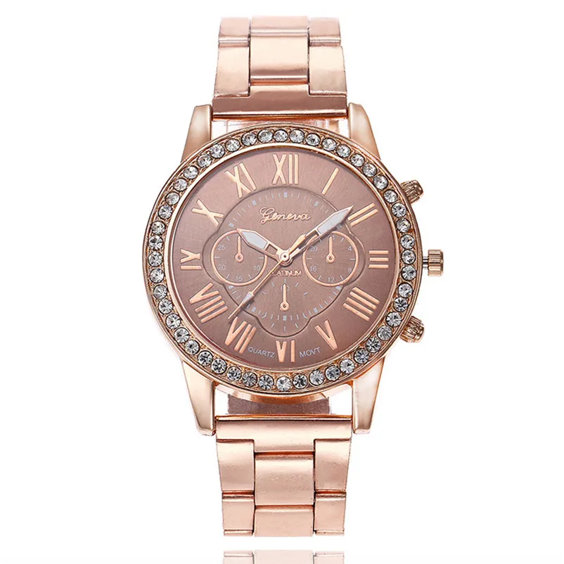 Women watches top brand luxury ladies dress Fashion Simple Watch Steel Strip Watch Women Mechanical Gear Watch Reloj J06#N (10)