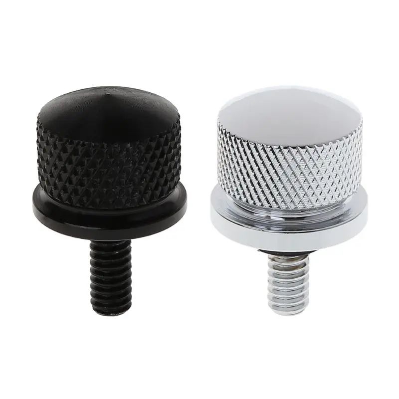 Black Rear Seat Cross Screw Bolt Mount Knob Cover Kit Fit For Harley Road Glide 