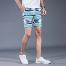 Новые популярные летние мужские короткие штаны повседневные шорты, брюки Slim Fit хлопковые винтажные Цветочные мужские пляжные шорты