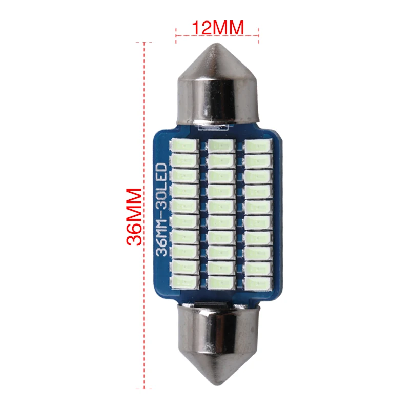 Гирлянда 31 мм 36 мм 39 мм 41 мм светодиодный светильник C5W C10W 3014 SMD Canbus без ошибок авто Интерьер Doom лампа автомобильный Стайлинг светильник белый синий