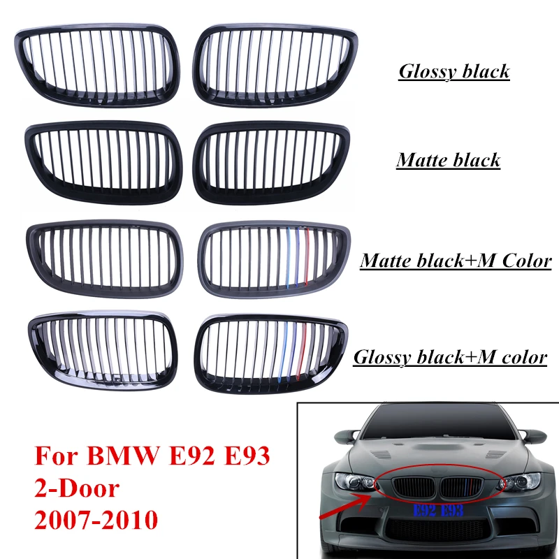 Передняя решетка радиатора для BMW E92 E93 M3 3 Series 328i 335i 2 Door 2007 2008 2009 2010 автостайлинг