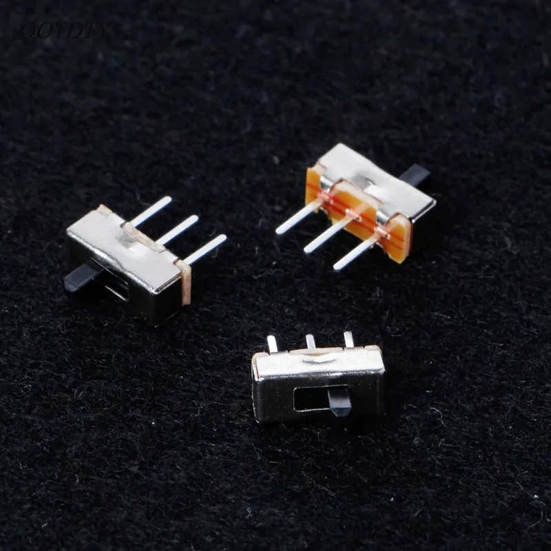 OOTDTY 10 шт. 2 положения вкл/выкл SPDT 1P2T 3 Pin PCB панель Мини Вертикальный скользящий переключатель SS12D00G3