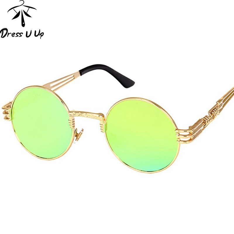 Очки солнцезащитные мужские/женские круглые в стиле ретро|sunglasses women men|round sunglasses