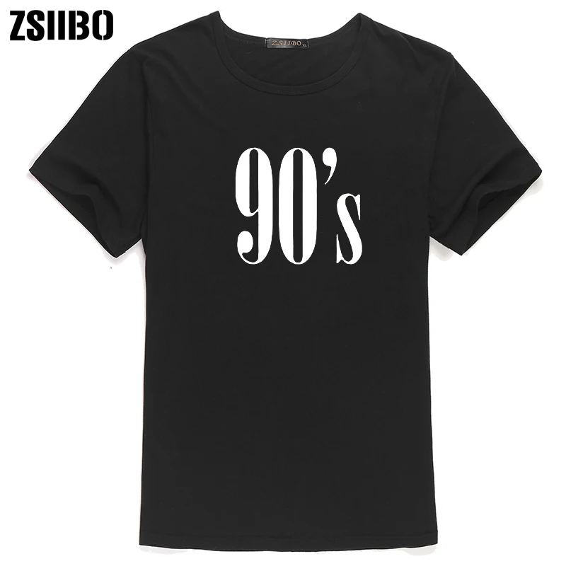 ZSIIBO 90 х буквы Для женщин футболка хлопок Повседневное смешные футболки для леди