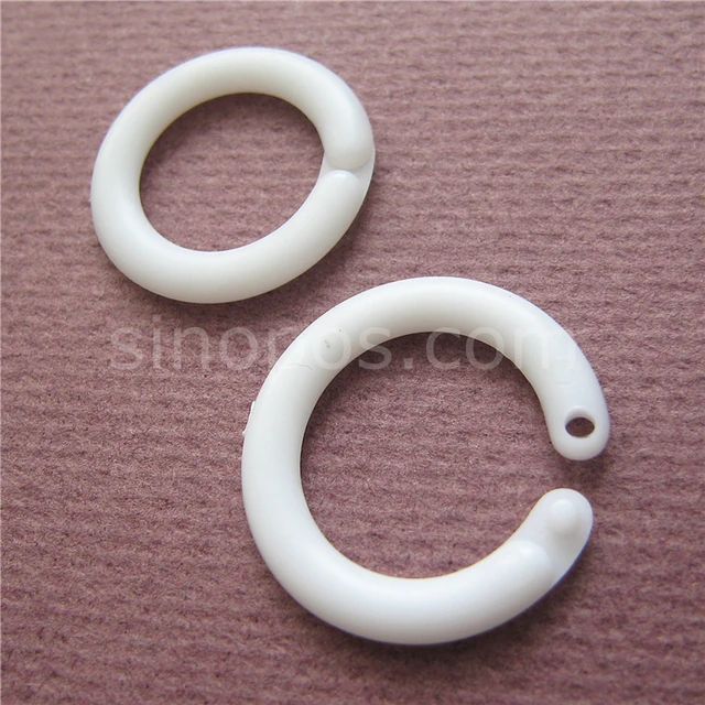 Cercle ouvrable en plastique d'anneau fendu 15mm, anneau