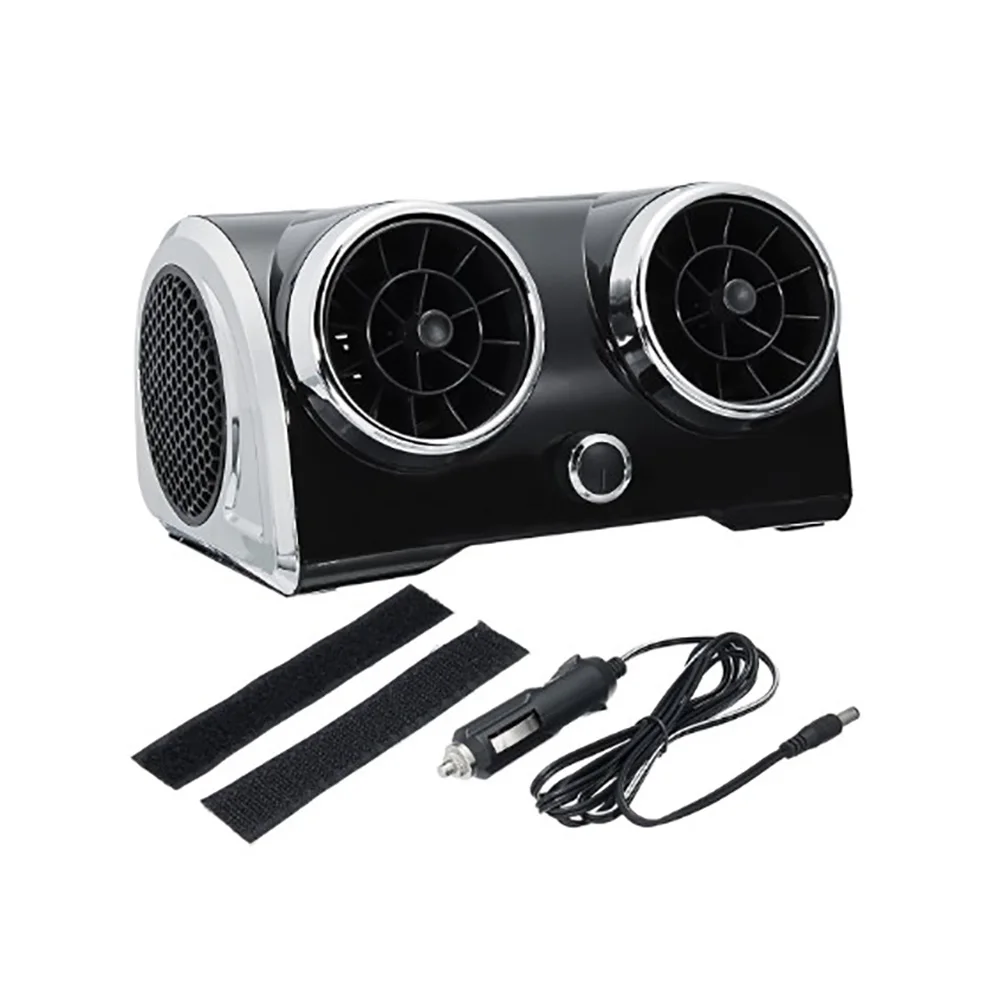 

Mini Car Cooler Fan 12/24V Air Cooler Adjust The Direction Mute Bladeless Fans Wind Speed Adjustment Car Air Conditioner