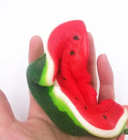 Squeeze Squishy Watermelon Slow Rising Simulation Stress Stretch Bread squish Fruit toy kids toys christmas free shipping