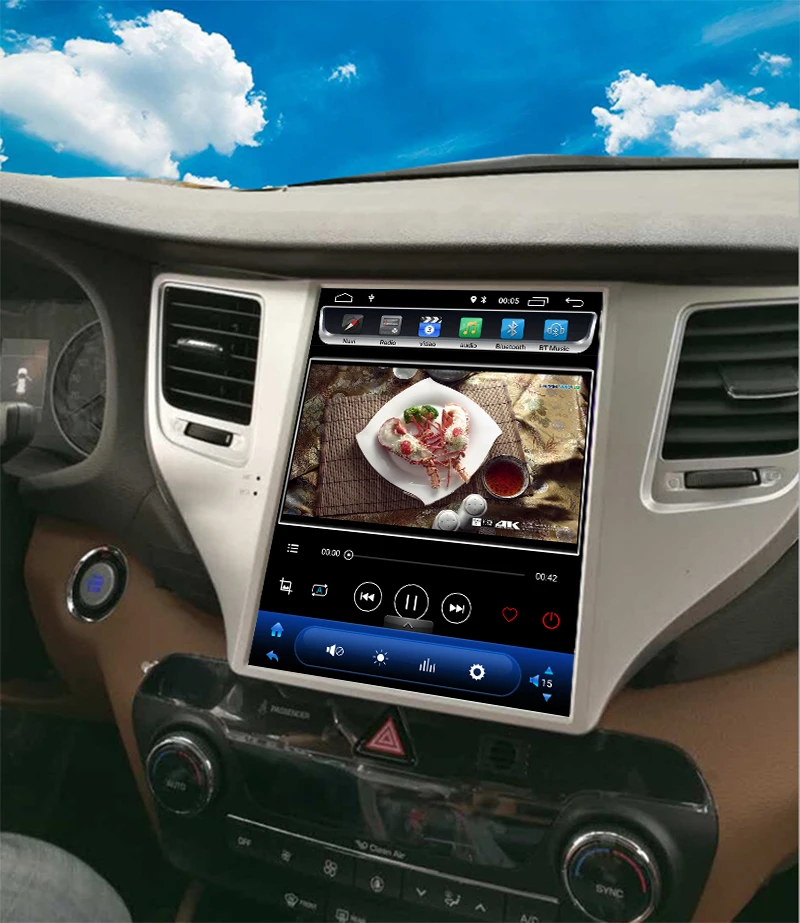  32G ROM Vertical screen android 9.0 car gps multimedia video radio player dash for hyundai new Tucs