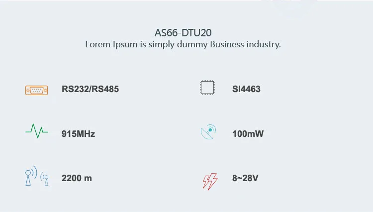 RS485 RS232 Интерфейс SI4463 915 мГц Беспроводной DTU трансивер 2,2 км FEC Беспроводной модуль UHF 915 мГц РФ передатчик и приемник