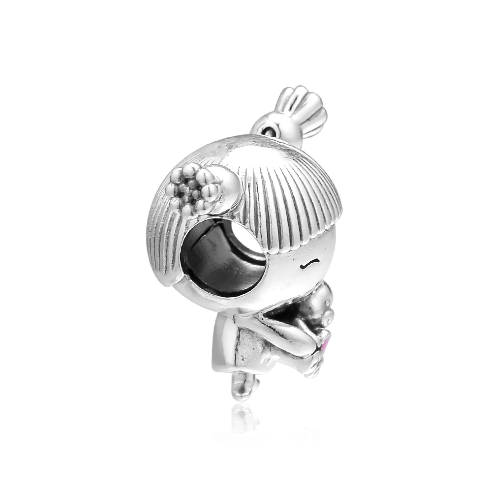 CKK Подходит для Pandora браслет девочки с бусинами в виде косичек Для Подвески