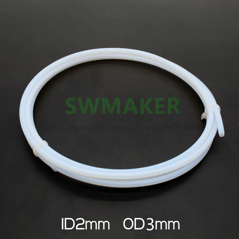 SWMAKER 3 мм OD x 2 мм ID " PTFE трубки тепловой барьер 6 дюймов трубки Flashforge CTC MK9 3d принтер