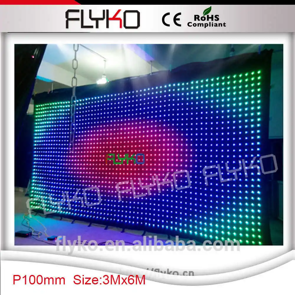 3x6 Mt Führte Video Vorhang Stoff Led Display In 3x6 Mt