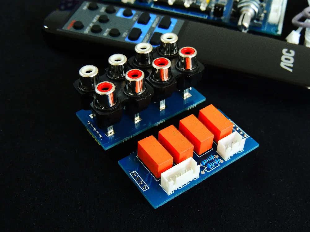 HLJ Remote Control Volume Audio Input Choose Motor Potentiometer Preamp Board