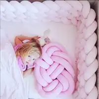 Baby Braided Crib Bumpers Knot Pillow Cushion Baby bedding sets Infant Toddler Sleep Position Pillow newborn Crib Bumpers