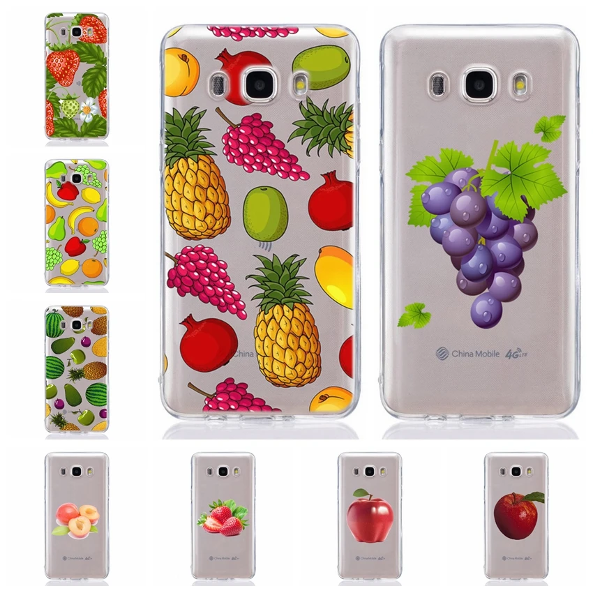 For Samsung Galaxy J1 J2 J3 J5 J7 prime J120 J320 J330 TPU Colorful Soft Fruits Orange Painted Desig Cover Case Fundas E339 |